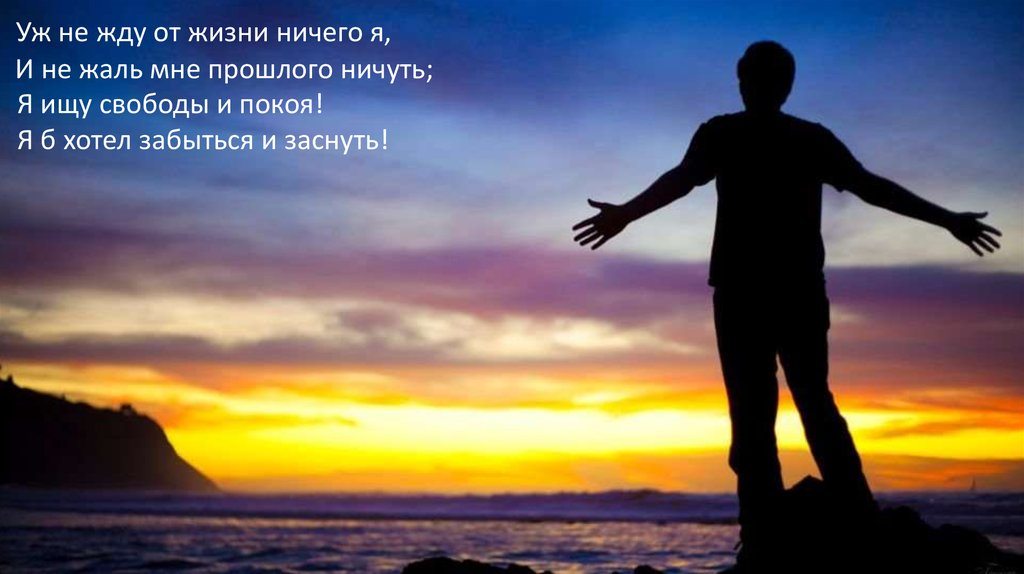 Михаил Лермонтов “Выхожу один я на дорогу” - презентация онлайн
