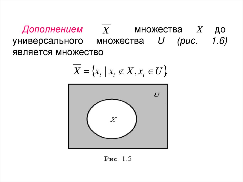 Множество х. Дополнение множества. Дополнение до множества. Дополнение до универсального множества. Универсальное множество примеры.