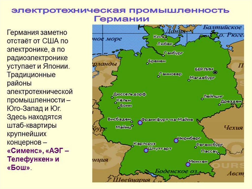 Географическое положение германии презентация