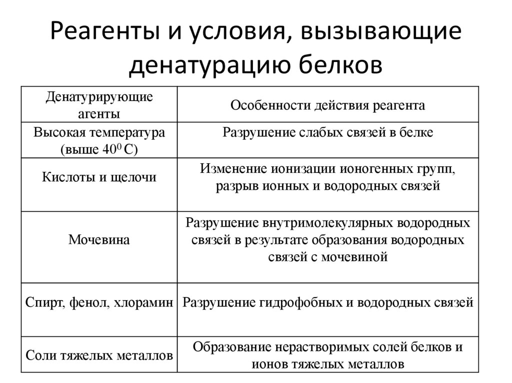 Факторы белков