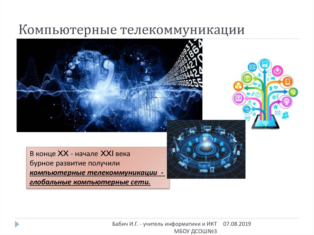 Компьютерные телекоммуникации презентация