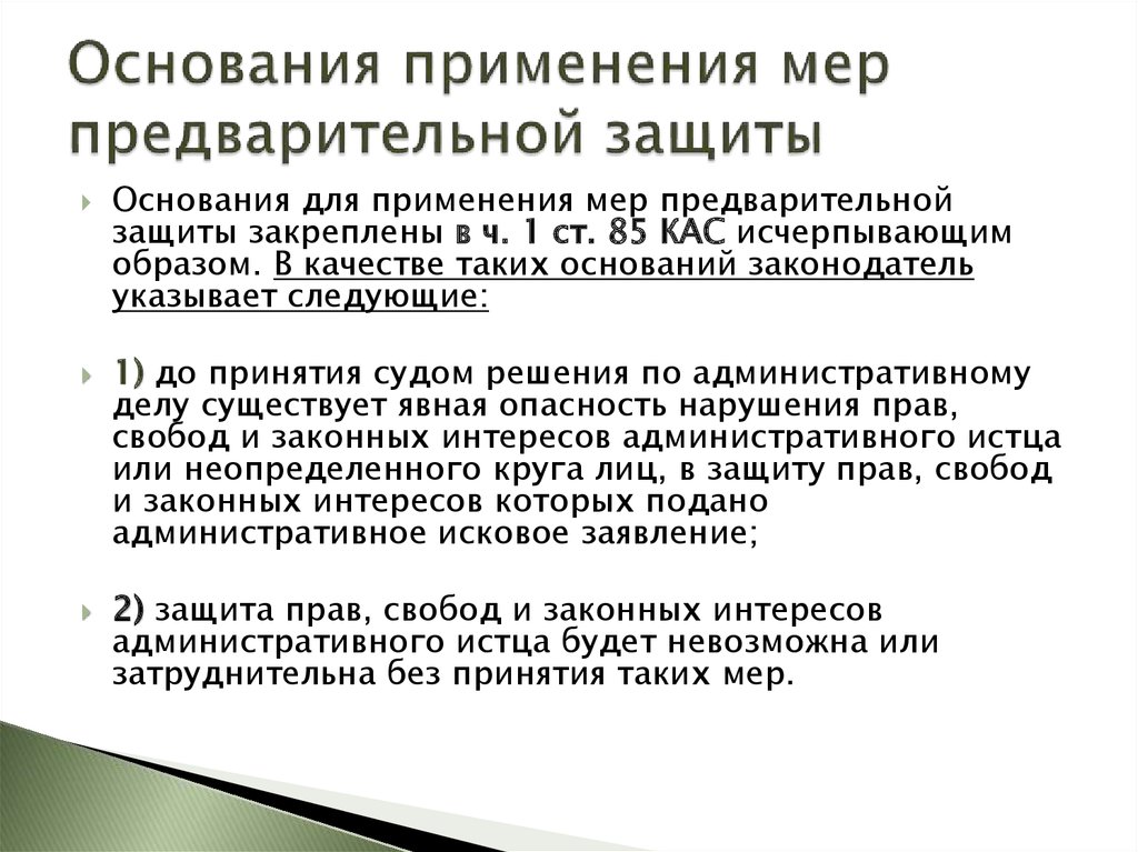 Ходатайство о применении мер предварительной защиты образец