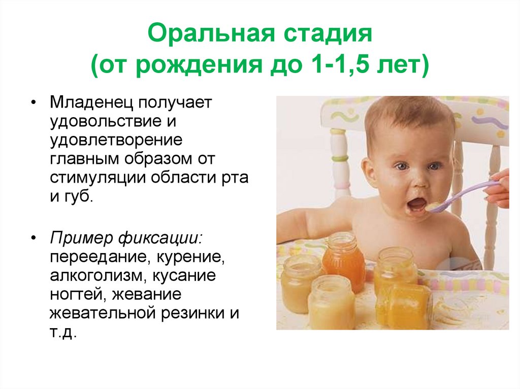 Оральная стадия (от рождения до 1-1,5 лет)