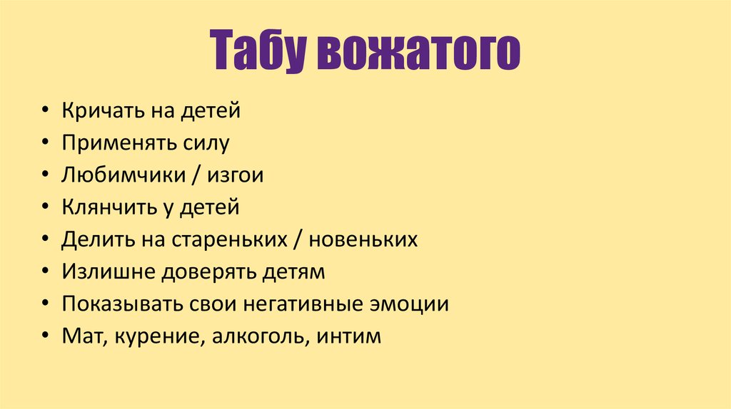 Расположите картинки в правильном порядке вожатый