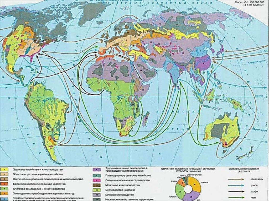 Мировое сельское хозяйство 10 класс. Мировое Растениеводство карта. Карта география сельского хозяйства в мире.