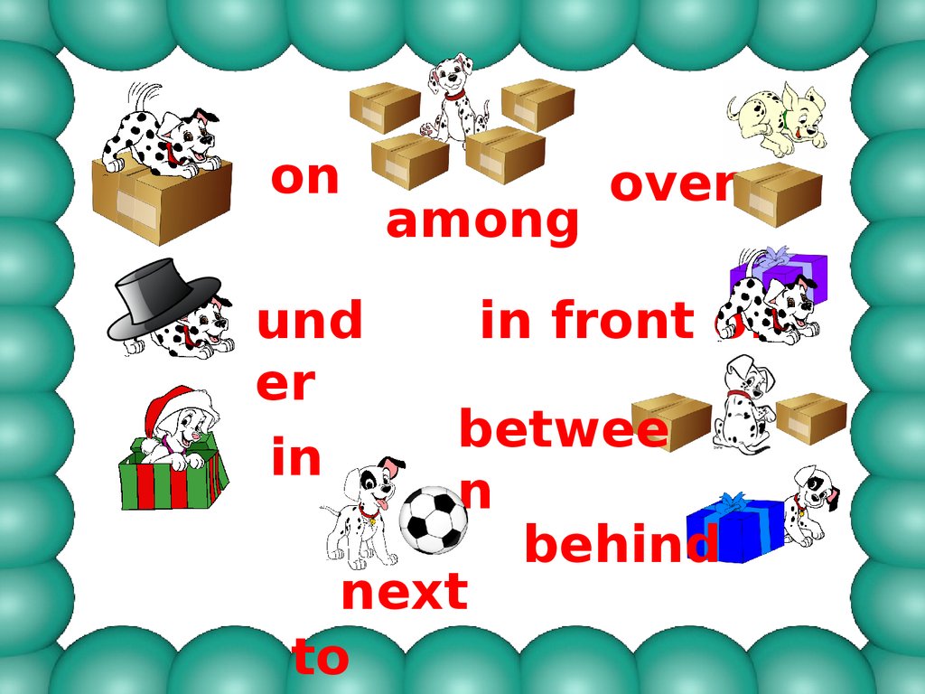 Prepositions of place презентация