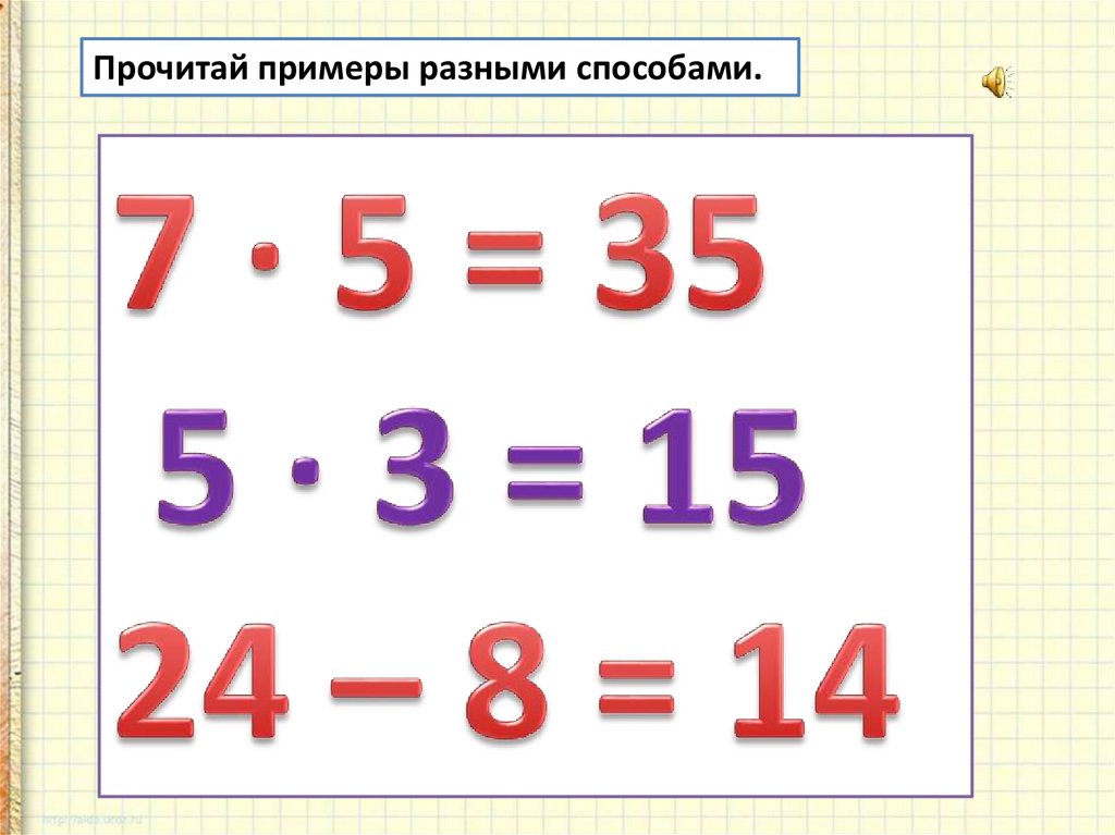 План конспект переместительное свойство умножения 2 класс