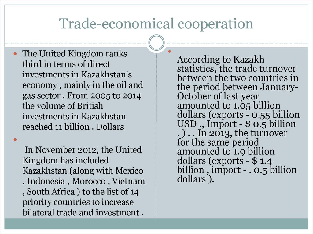 Trade-economical cooperation