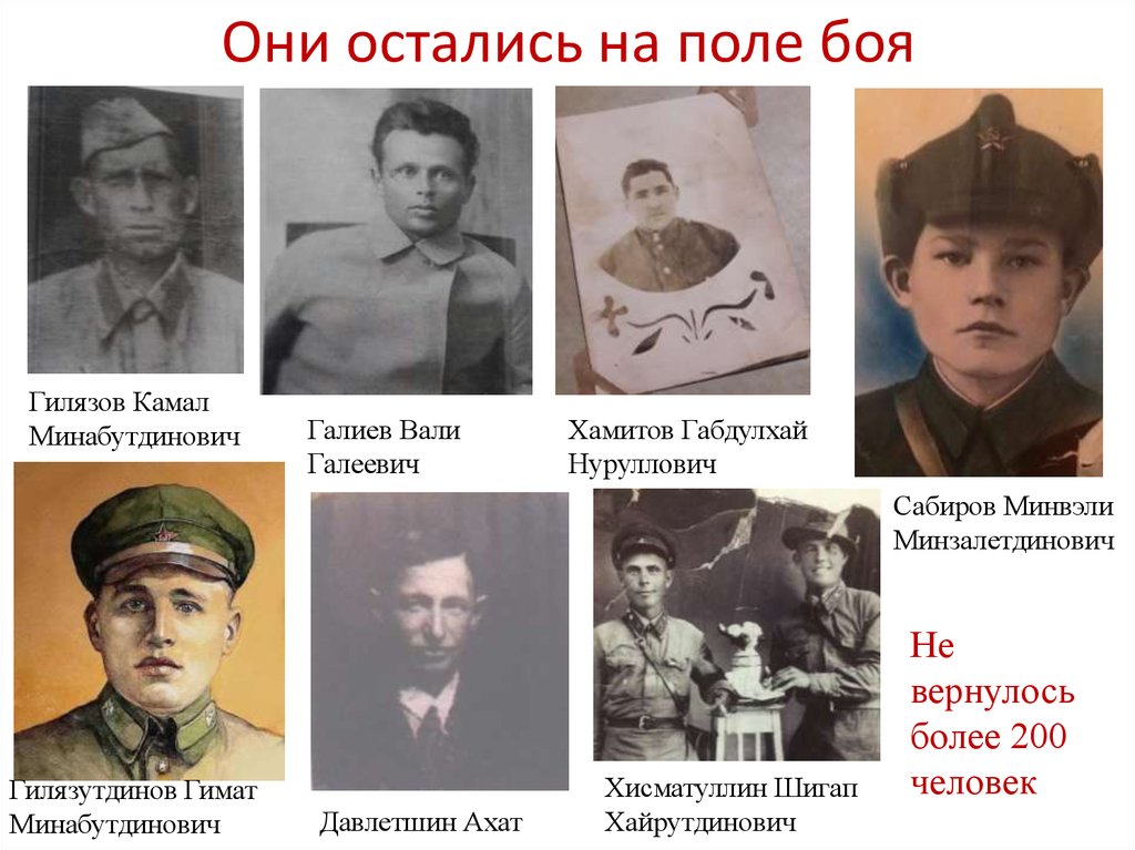 Они остались на поле боя