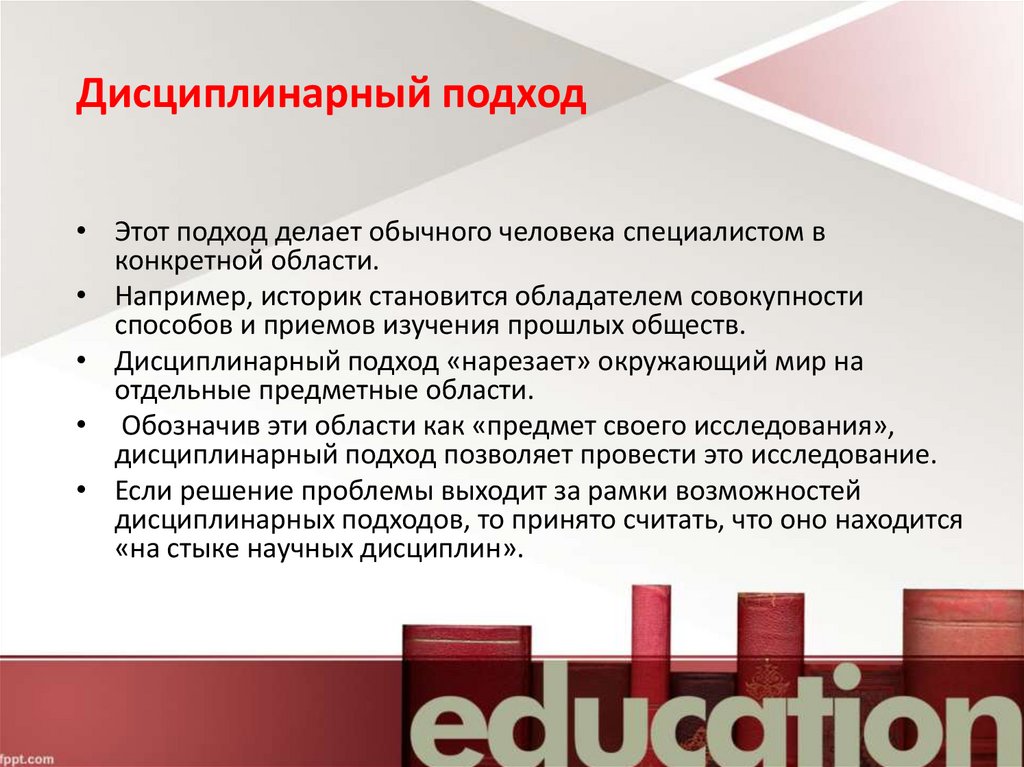 Дисциплинарный подход