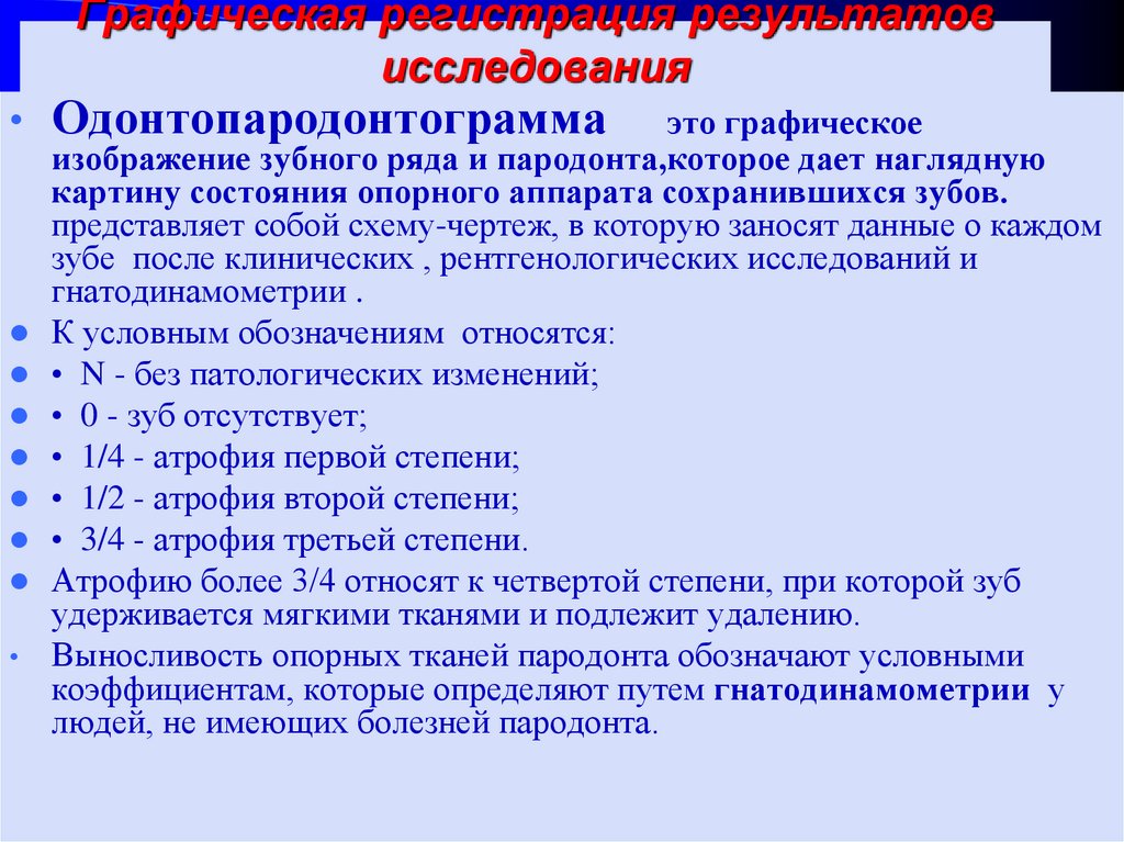 Методы обследования больных с заболеваниями пародонта презентация