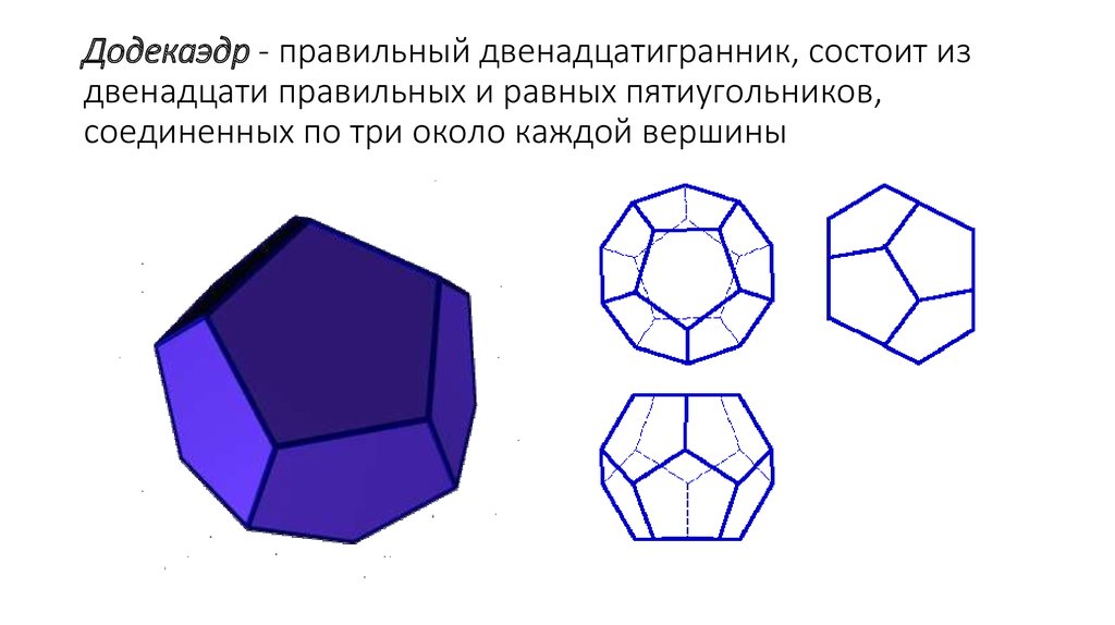 Различные виды многогранников их изображения практическая работа