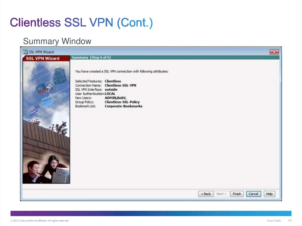 Clientless SSL VPN (Cont.)