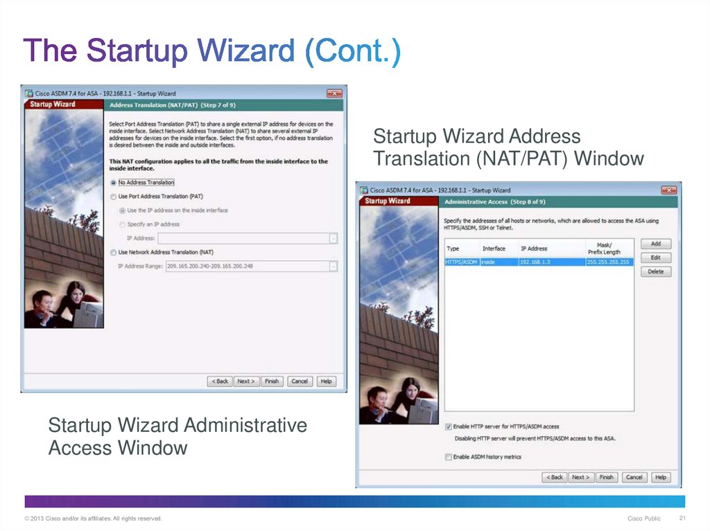 The Startup Wizard (Cont.)