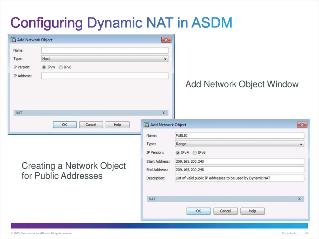 Configuring Dynamic NAT in ASDM