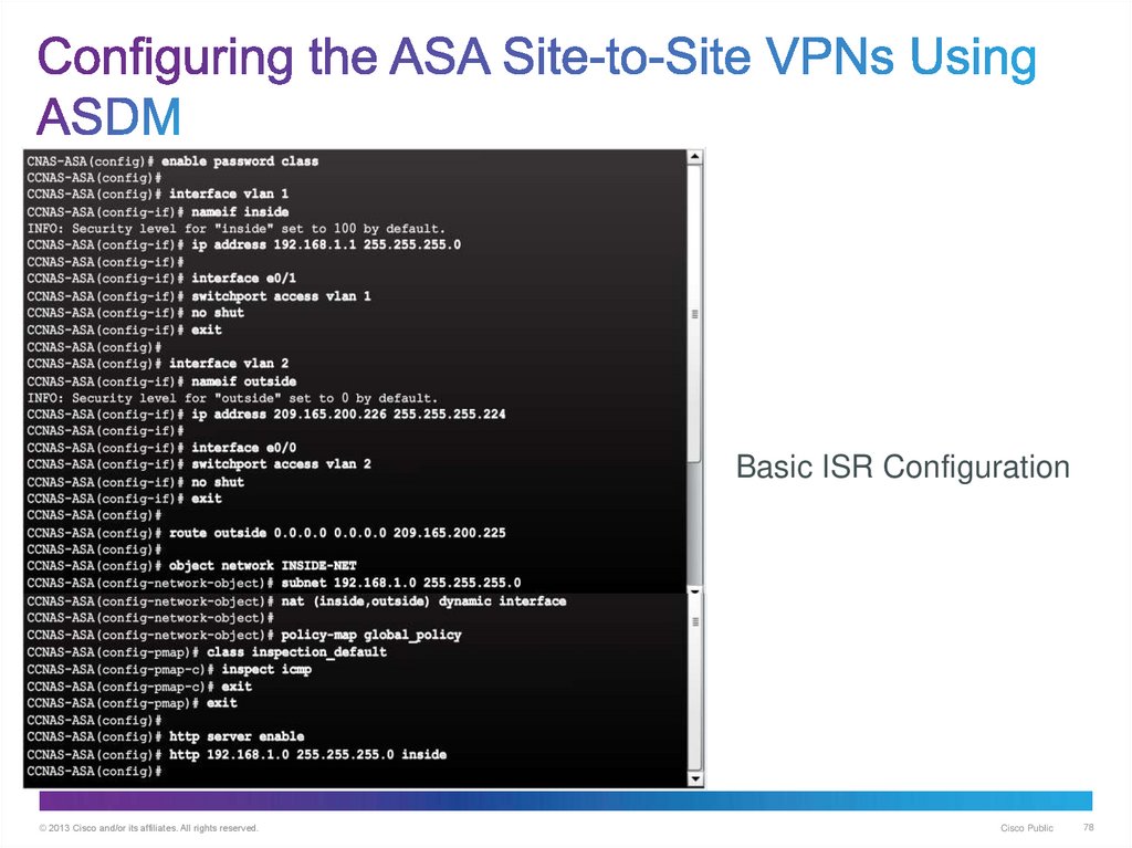 Configuring the ASA Site-to-Site VPNs Using ASDM