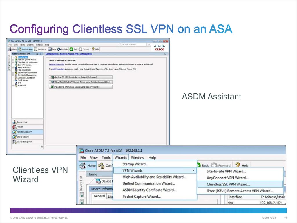 Configuring Clientless SSL VPN on an ASA