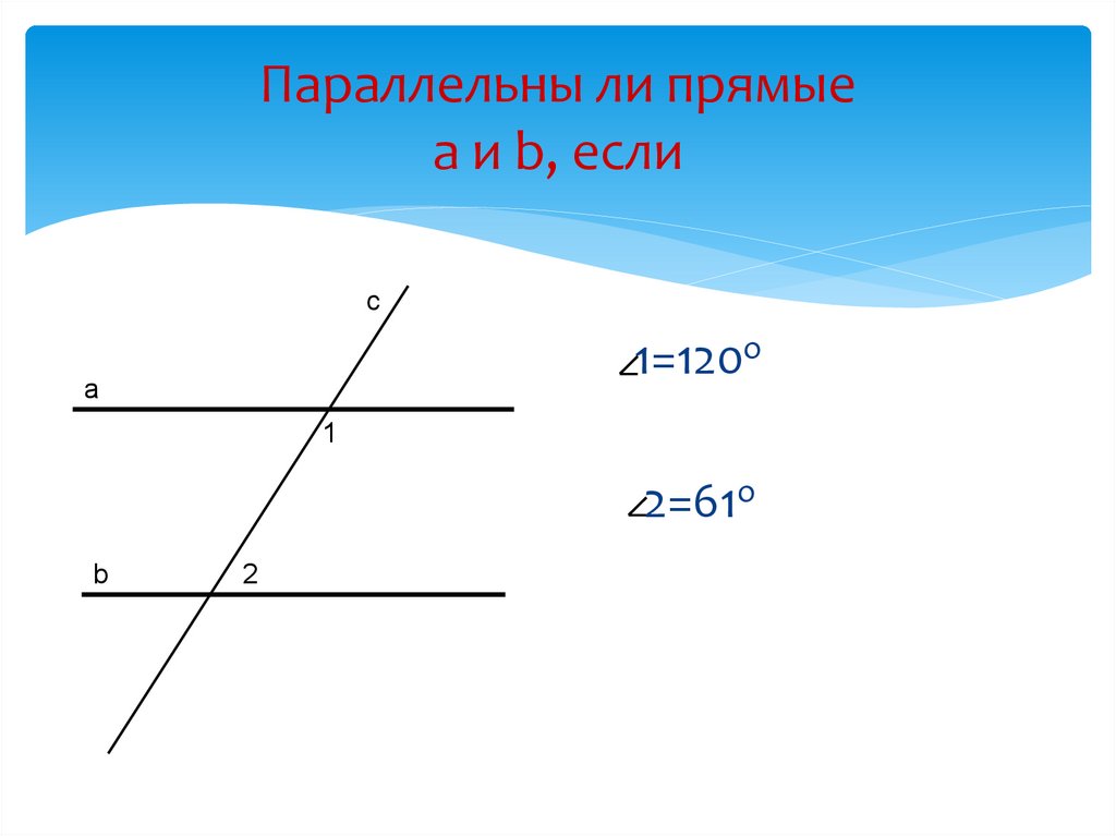 Будут ли прямые параллельны