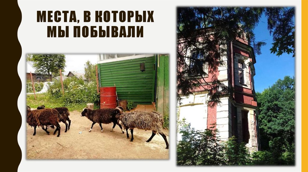 Места, в которых мы побывали