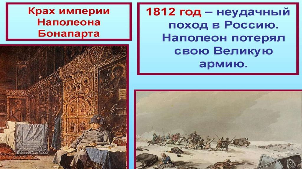 Поход в россию и крушение французской империи 8 класс презентация