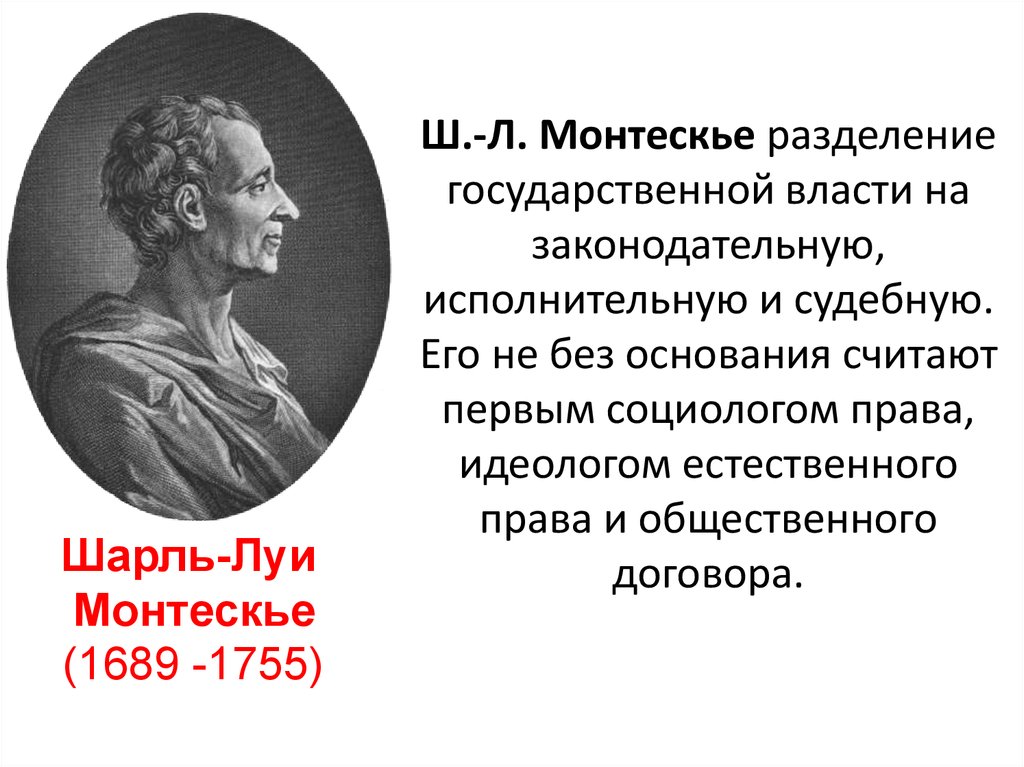 Где родился монтескье. Монтескье Разделение властей. Теория разделения властей Монтескье.