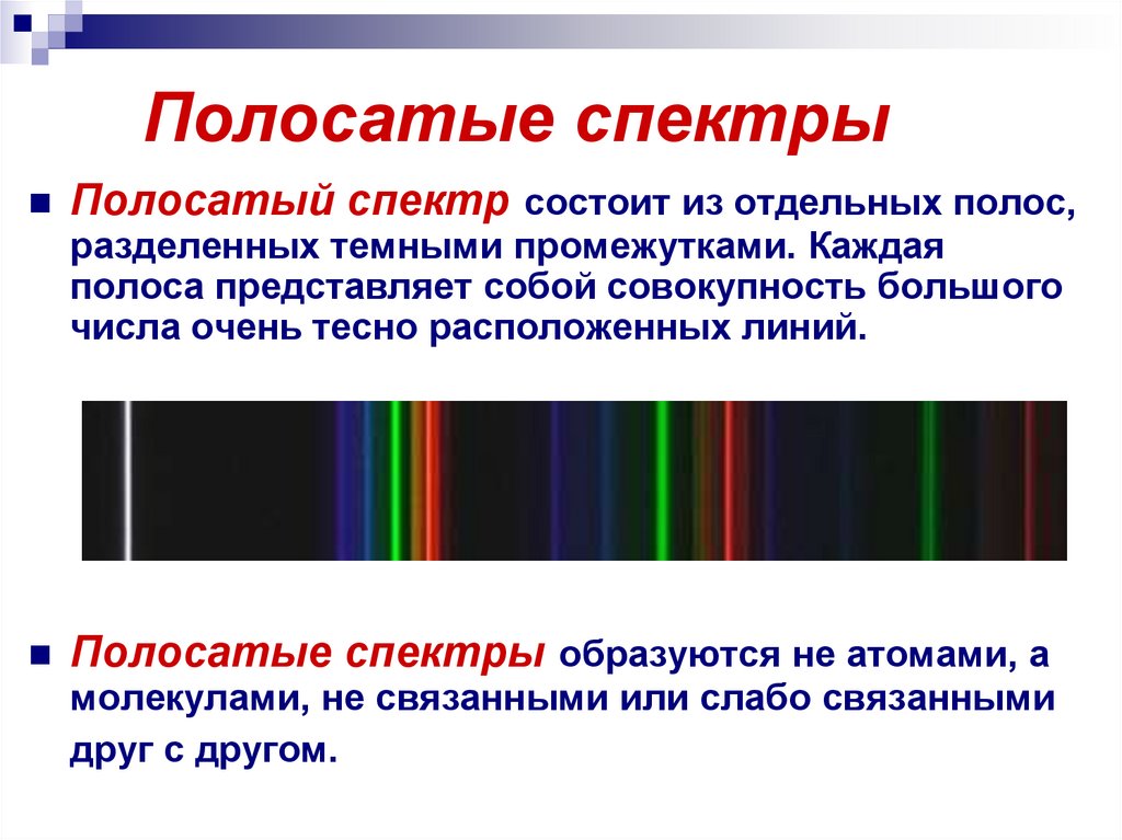 Схема виды спектров