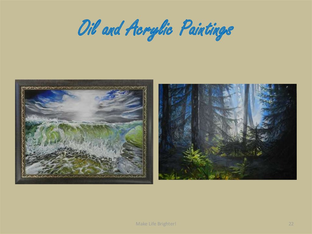 Oil and Acrylic Paintings