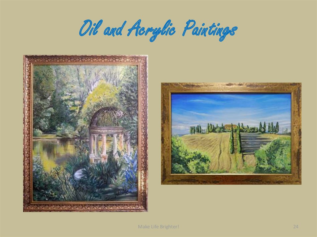 Oil and Acrylic Paintings