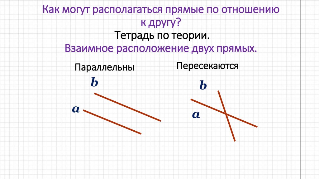 Найди на рисунке прямые