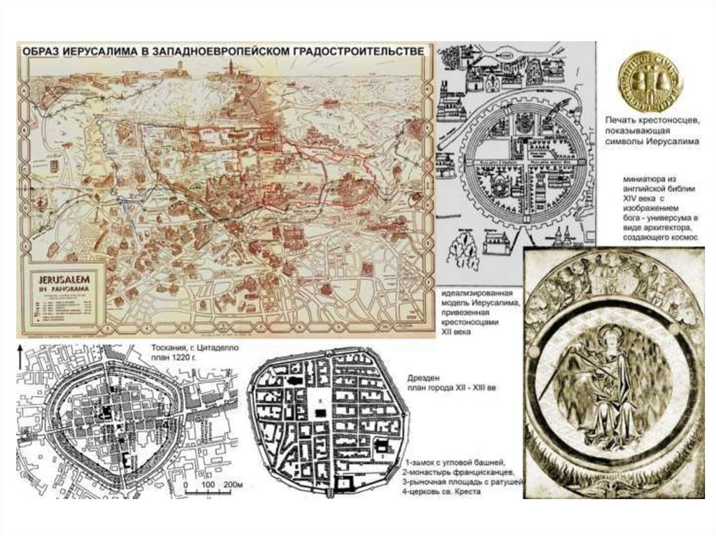 Градостроительства и печати. Образ Иерусалима в западноевропейском градостроительстве. Градостроительство Византии. Планировка Константинополя градостроительство. Иерусалим градостроительство.