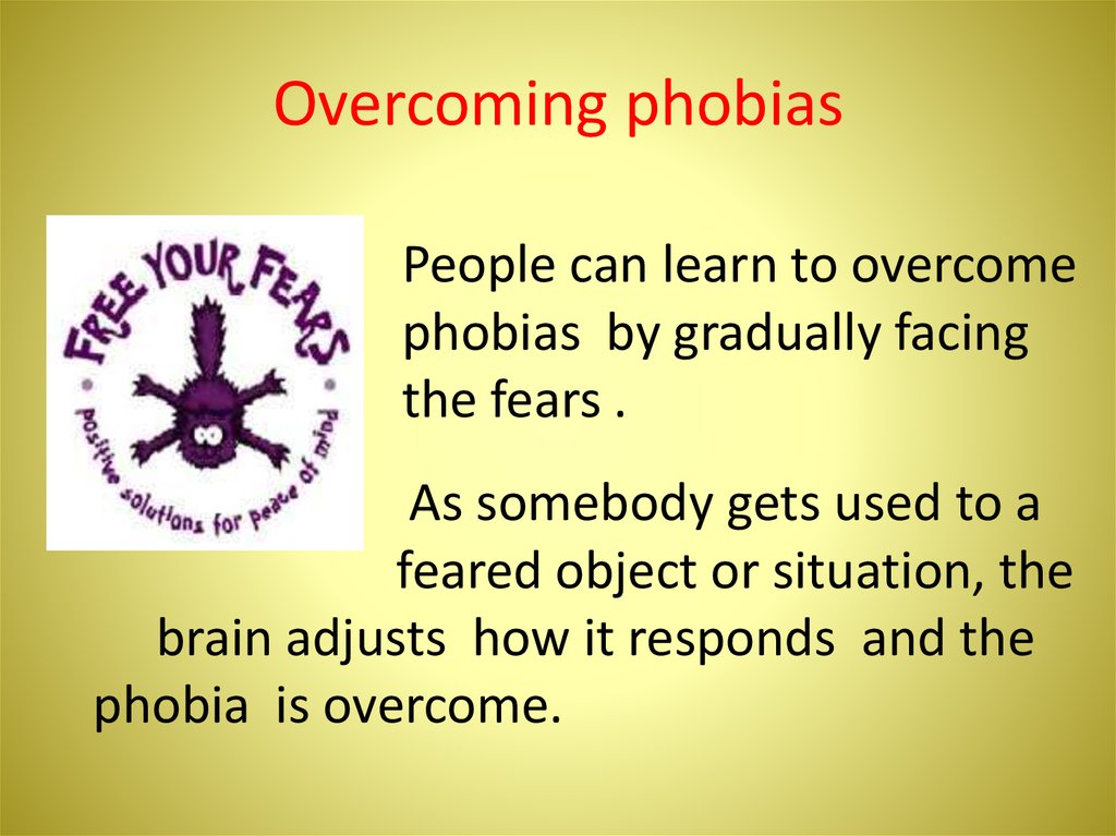 Overcoming phobias