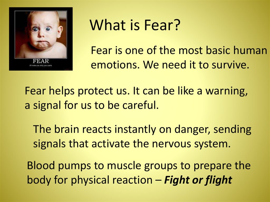 fear presentation definition
