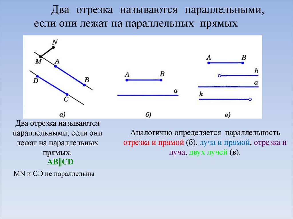 Какие отрезки называются параллельными. Какие два отрезка называются параллельными. Какие 2 отрезка называются параллельными. Какие отрезки называются равными.