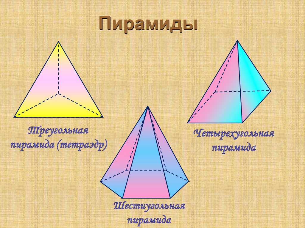 Презентация призма и пирамида средняя группа