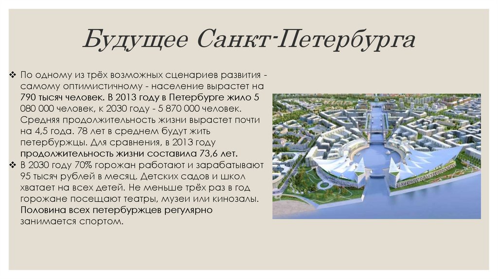 Будущее Санкт-Петербурга