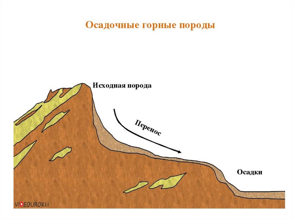 Схема осадочные горные породы