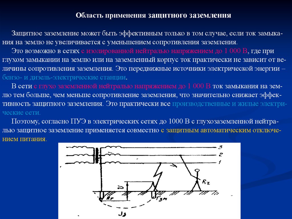 Защитное зануление и заземление презентация