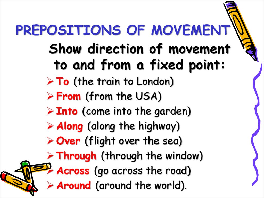 Attention preposition