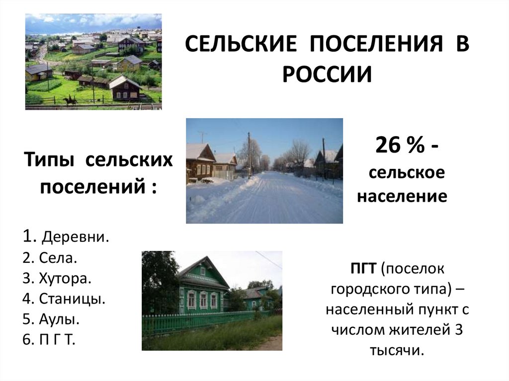 Сколько деревень в московской области