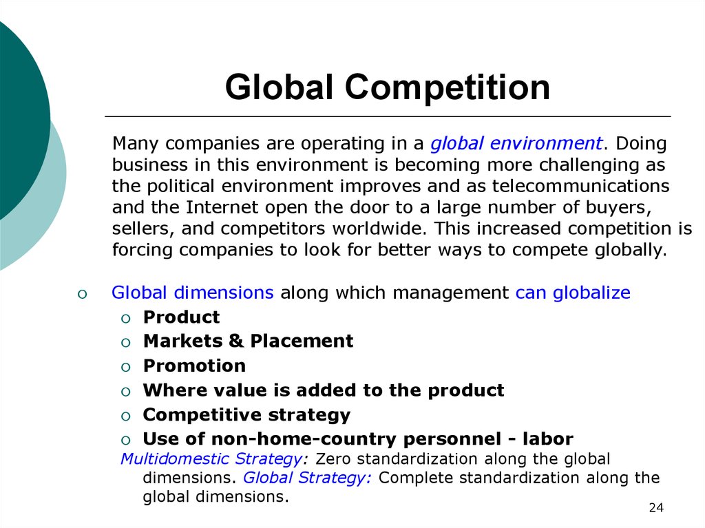 Global Competition