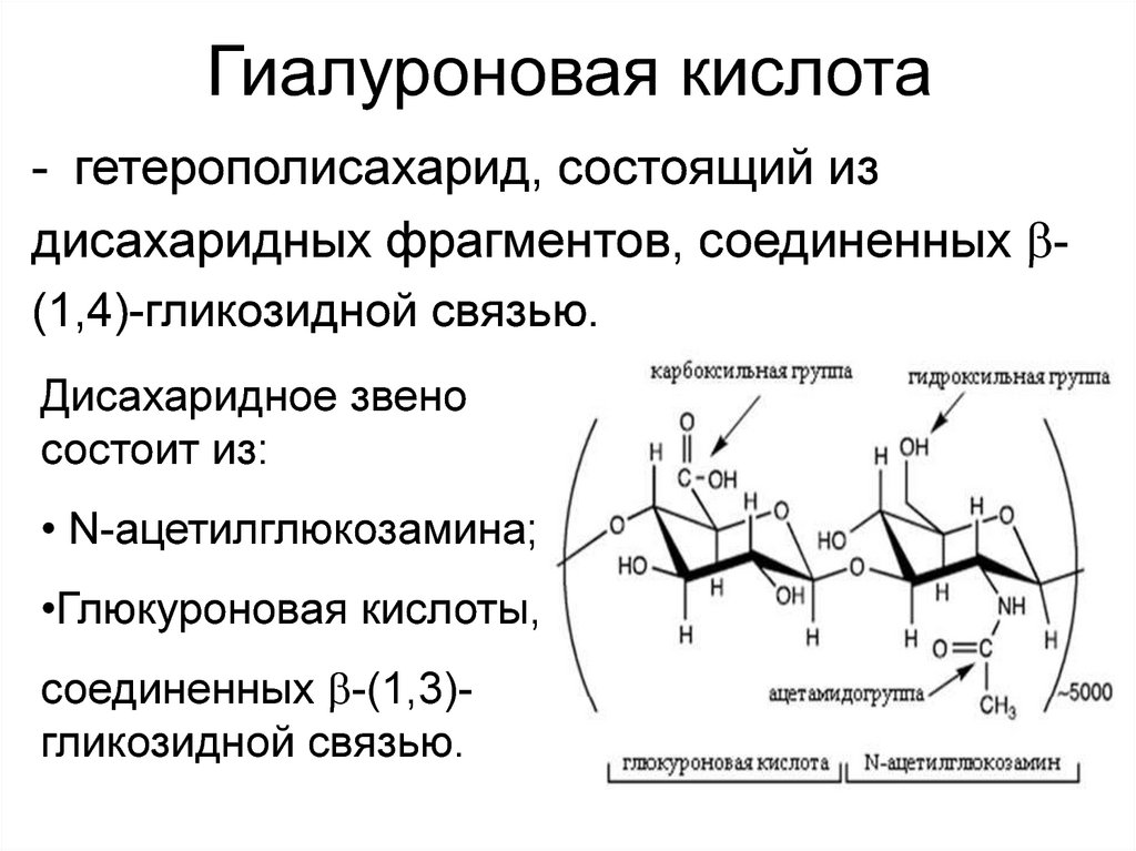 Химический состав кислоты. Формула гиалуроновой кислоты биохимия. Химическая структура гиалуроновой кислоты. Структурная формула гиалуроновой кислоты. Хим формула гиалуроновой кислоты.