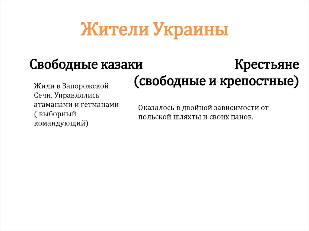 Презентация присоединение украины к россии 7 класс. Присоединение Украины.