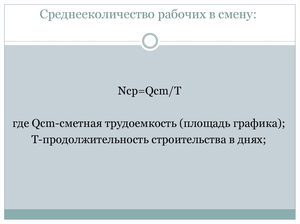 Среднееколичество рабочих в смену: