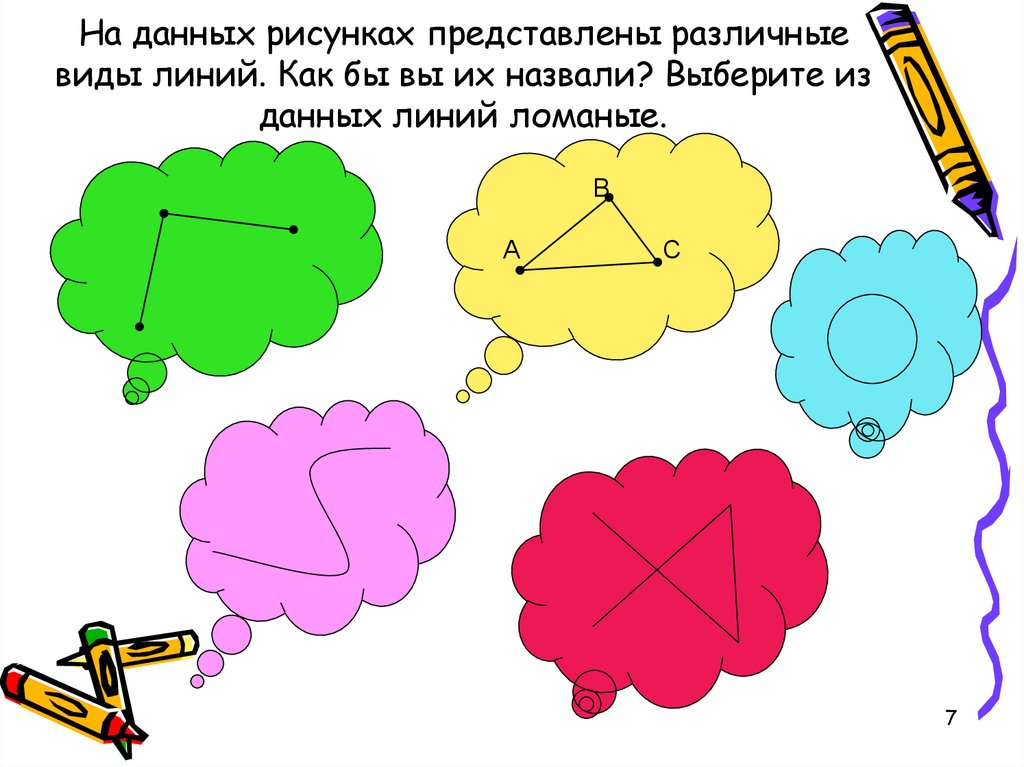 Данная линия. Определи соответствующий вид линии. Виды линий математика. Виды линий карточки. Рисунок из разных видов линий по математике.