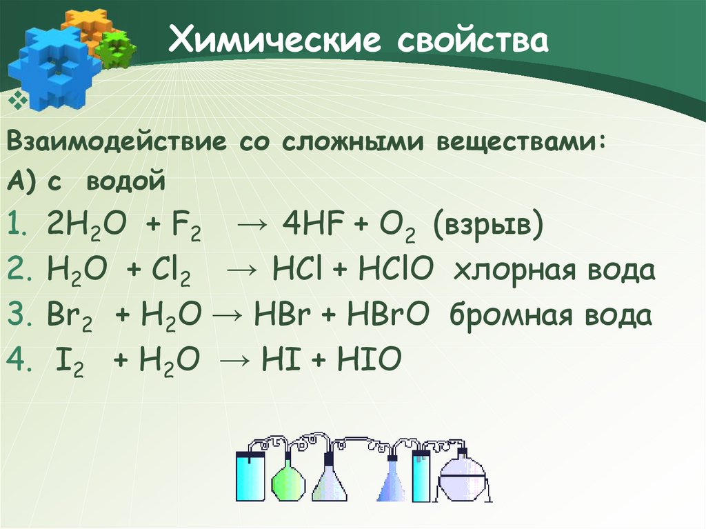 Реагирующие вещества h2s o2. Химические свойства галогенов h2+f2. Химические свойства воды взаимодействие воды. Химические свойства галогенов 9 класс реакции. Реакции взаимодействия галогенов с водой.