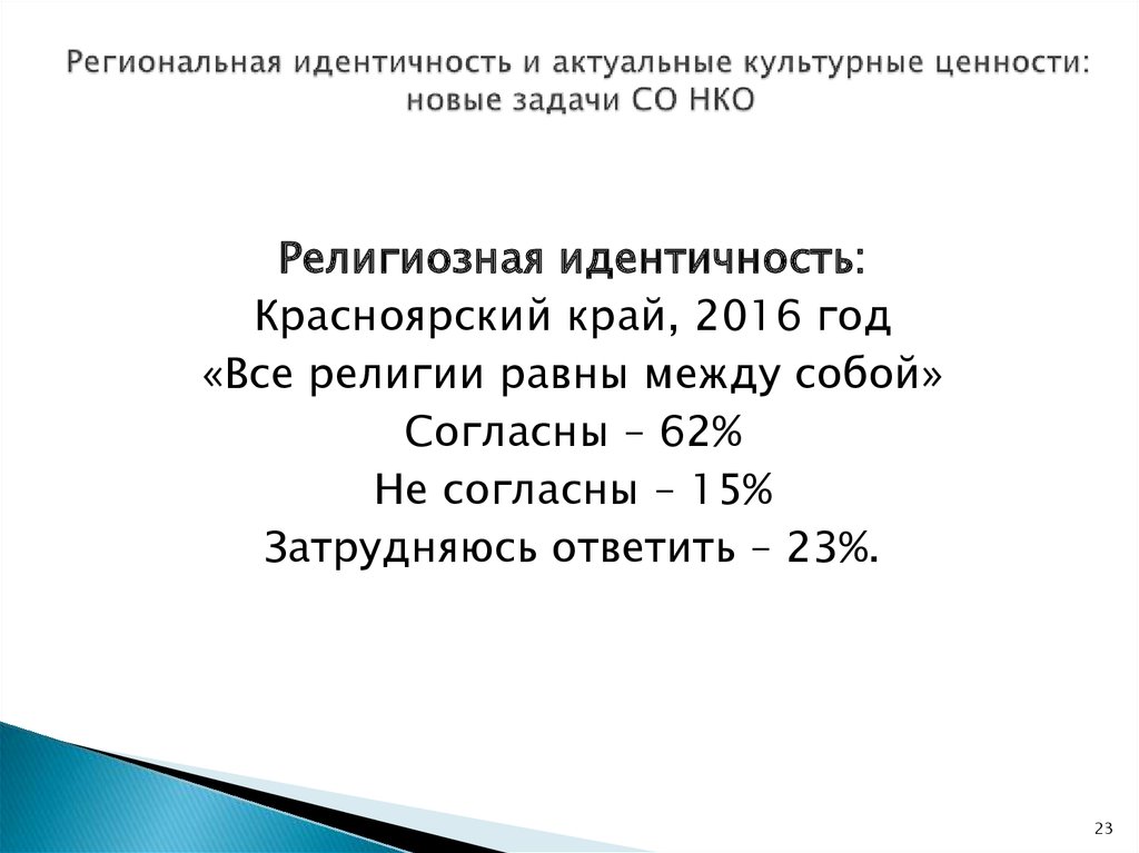 Маркеры региональной идентичности.