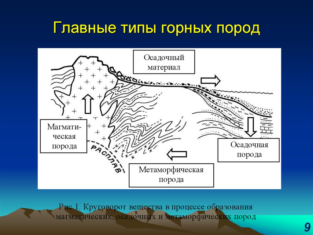 Схема образования осадочных горных пород