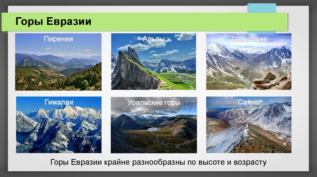 Природа евразии презентация