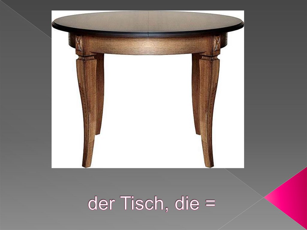 der Tisch, die =