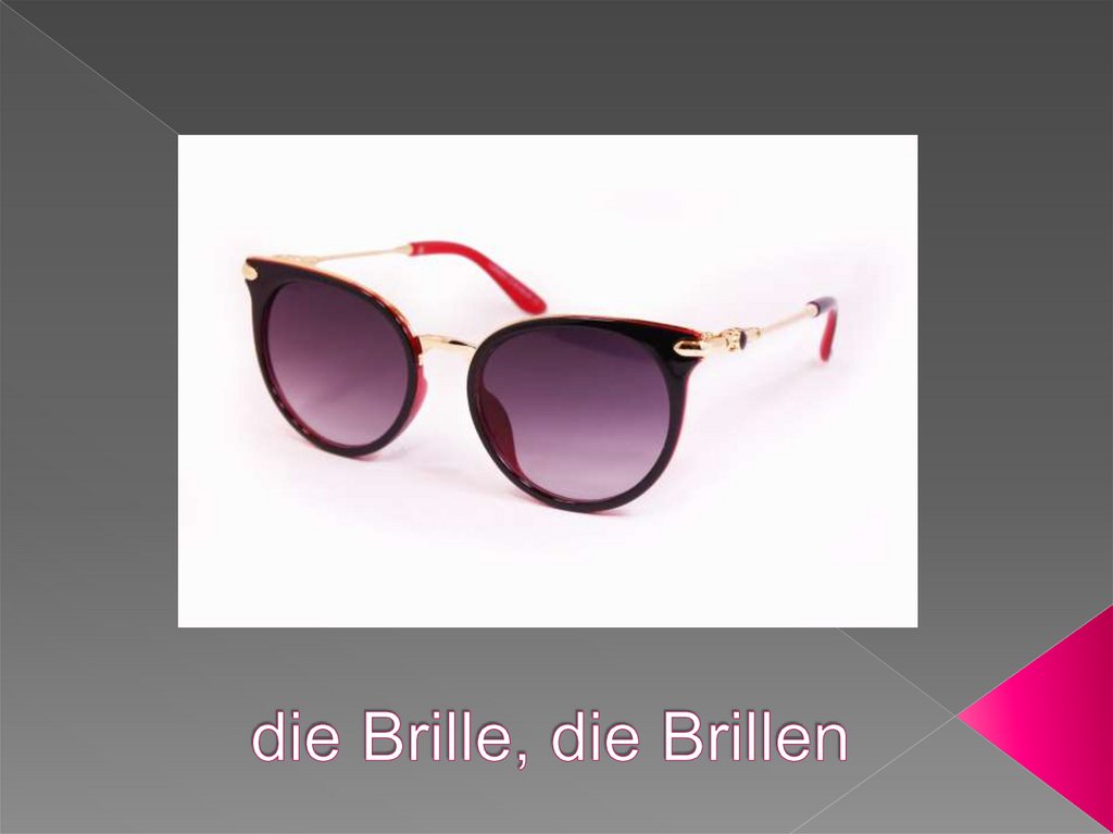 die Brille, die Brillen